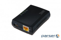 Print server DIGITUS Fast Ethernet, NAS, 1xRJ45, 1xUSB A 2.0 (DN-13020)