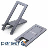 Підставка-трансформер Portable Cell Phone Stand Holder for Desk aluminum alloy Grey Vention (KCZH0) Portable Cell Phone Stand Holder for Desk aluminum alloy Grey Vention (KCZH0)