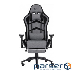 Ігрове крісло GT Racer X-2534-F Gray/Black Suede (X-2534-F Fabric Gray/Black Suede)