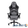 Ігрове крісло GT Racer X-2534-F Gray/Black Suede (X-2534-F Fabric Gray/Black Suede)
