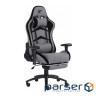 Ігрове крісло GT Racer X-2534-F Gray/Black Suede (X-2534-F Fabric Gray/Black Suede)