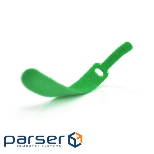 Стяжки на липучці 12*170мм, зелені, ціна за штуку (30045) (30045)