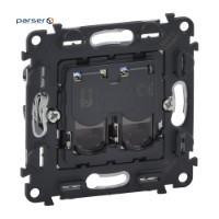 Розетка подвійна RJ45 Кат.5е UTP Valena IN 