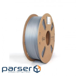 Filament for 3D printer, PLA+, 1.75 mm, silver (3DP-PLA+1.75-02-S)