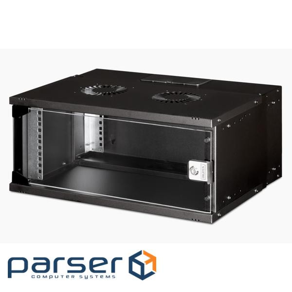 19" 4U wall mounting cabinet, SOHO PRO 240 x 540 x 400 mm, black (DN-49201)