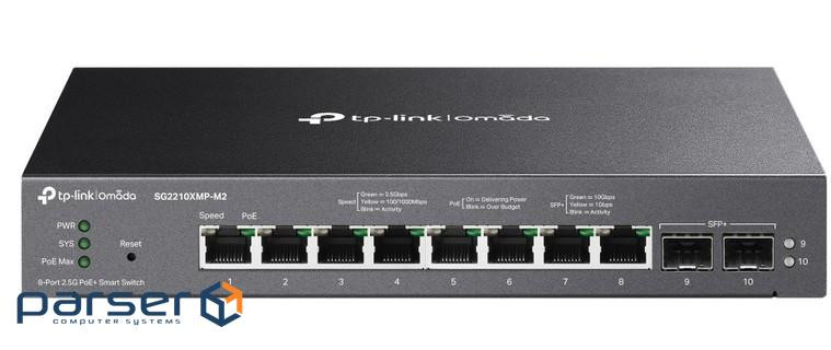 TP-LINK Switch SG2210XMP-M2 10x2,5Gbit/2xSFP+ Managed PoE+ (160W) Omada SDN