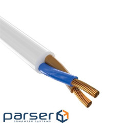 Кабель Одескабель H05VV-F 2*1 білий, ціна за метр (5526пвс) )