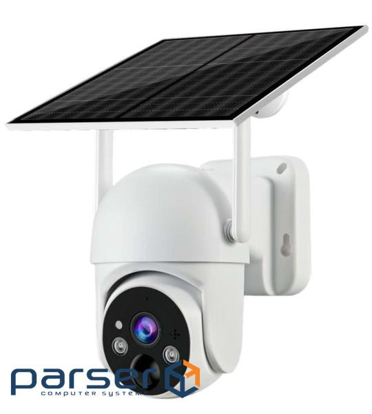 3 Мп 4G поворотна вулична відеокамера із сонячною панеллю та вбудованими АКБ 10400mA Ubox (YT42081)