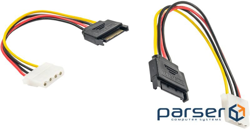 Кабель живлення SATA - Molex M/F (S0428)