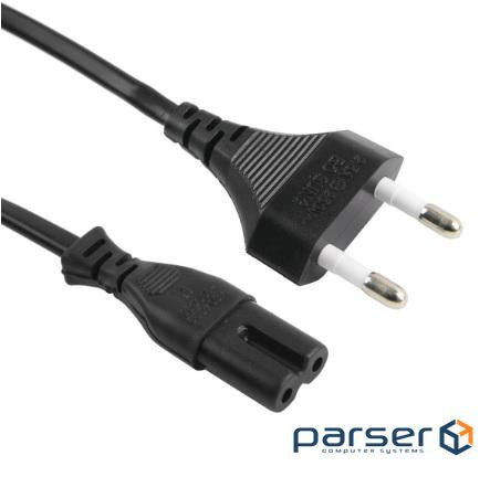 Кабель живлення 3.0m, 0.5mm, PC-184/2 CEE7/16-C7 2 pin (дл (PC-184/2 CEE7/16-C7-CCA30 3,0м) )