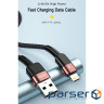 Дата кабель USB 2.0 AM to Lightning 2.0m 2.4A black Essager (EXCL-XCA01)