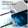 Дата кабель USB 2.0 AM to Lightning 2.0m 2.4A black Essager (EXCL-XCA01)