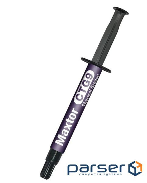 Термопаста Maxtor CTG9, 2 г, шприц, 13.5 Вт/мК, зі шпателем (CTG9E-2g)