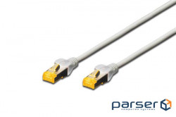 Patch cord DIGITUS CAT 6a S-FTP, 2м,AWG 26/ 7 серого цвета (DK-1644-A-020)