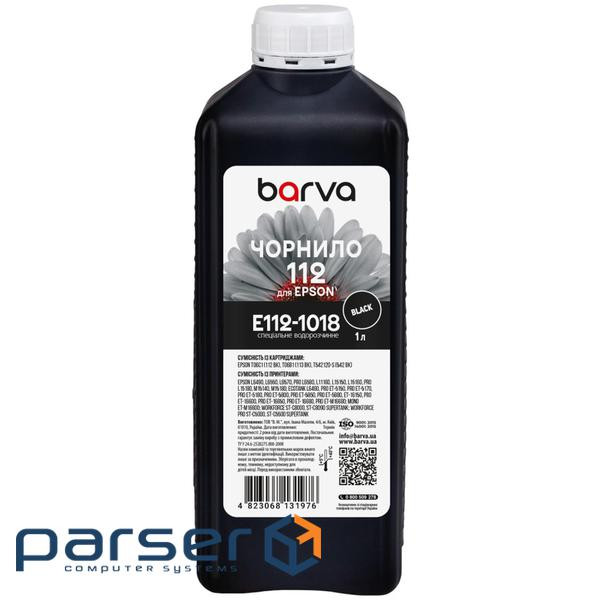 Чорнило Barva Epson 112 1 л, special, black (E112-1018)