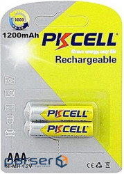 Battery PkCell 1.2V AAA 1200 mAh NiMH Rechargeable Battery 2 pcs (AAA1200-2B)