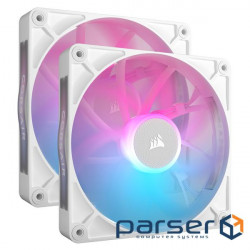 Вентилятор Corsair iCUE Link RX140 RGB PWM White Dual Pack (CO-9051024-WW), 140x140x25мм, 4-pin, білий 