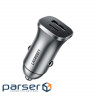 Зарядний пристрій Ugreen CD130 20W USB + Type-C PD Car Charger (Gray) (30780)