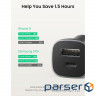 Зарядний пристрій Ugreen CD130 20W USB + Type-C PD Car Charger (Gray) (30780)