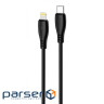 Кабель Proove Simple Silicone Type-C to Lightning 27W (1m) black (CCSS27002101)