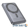 Батарея універсальна HOCO 5000mAh Title PD/20W Magnetic with stand + mini wallet Grey (Q46 / 714988)