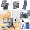 Батарея універсальна HOCO 5000mAh Title PD/20W Magnetic with stand + mini wallet Grey (Q46 / 714988)