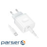 Зарядний пристрій BOROFONE USB-C PD20W + cable USB-C to USB-C white (6941991121371)