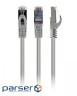 Patch cord 1.5m Cablexpert SFTP, Gray, 1.5 m, 6 cat. (PP6A-LSZHCU-1.5M)