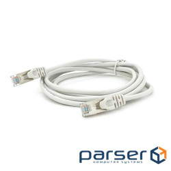 Патч-корд литий MERLION, FTP, RJ45, Cat.5e, 2m, сірий, CCA, Q200 (PCM-CCA-5E / 2G)