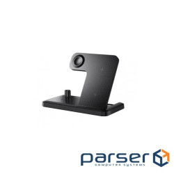 Зарядний пристрій Essager 4-in-1 wireless charger 15W foldable desktop black (EWXZM-JC01-Z)