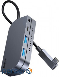 Перехідник для MacBook, iPad, смартфонів із портом USB-C Baseus Bend Angle No.7 (CAHUB-CWJ0G)
