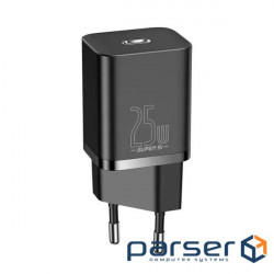 Зарядное устройство BASEUS Super Si Quick Charger 1C 25W Black (CCSP020101)