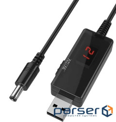 Кабель перетворювач USB-DC 5v to 9v/12v (1m) (USBDC59512)