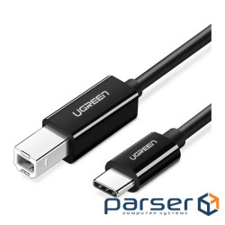 Кабель для принтера USB-C 2.0 to BM 2.0m US241 black Ugreen (50446)