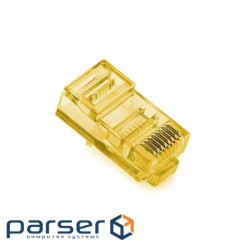 Конектор RJ 45 Merlion (RJ45ML-YW/05358) Cat. 5 UTP, Yellow, 100 шт/уп 