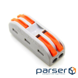 Клемна колодка з натискними затискачами 2-провідна SPL-2 для розподільчих коробок, 2-pi (SPL-2 / 10)