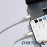 Кабель Baseus Cafule metal Type-C to Lightning PD 20W 2M Білий (CATLJK-B02) (CATLJK-B02 2м )