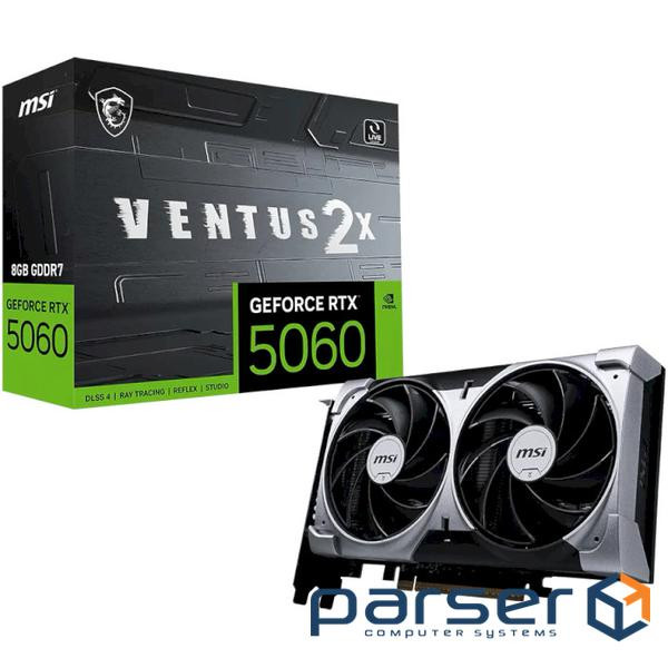 Відеокарта MSI GeForce RTX 5060 8G Ventus 2X