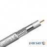 Кабель телевізійний FinMark RG-690, медь, улучшеная оплётка, 100м (F690BVcu-WB white/100)