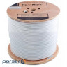 Кабель телевізійний FinMark RG-690, медь, улучшеная оплётка, 100м (F690BVcu-WB white/100)