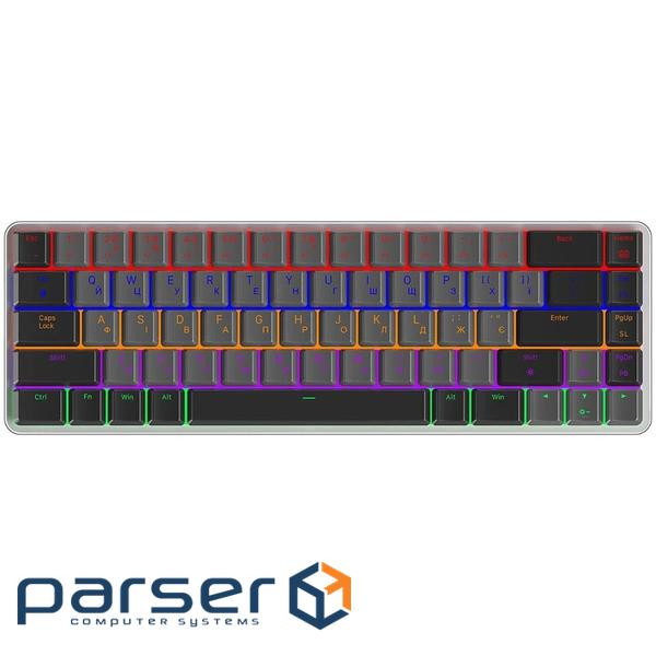 Клавіатура GamePro MK122R Red Swich Low Profile Wireless Dark Gray