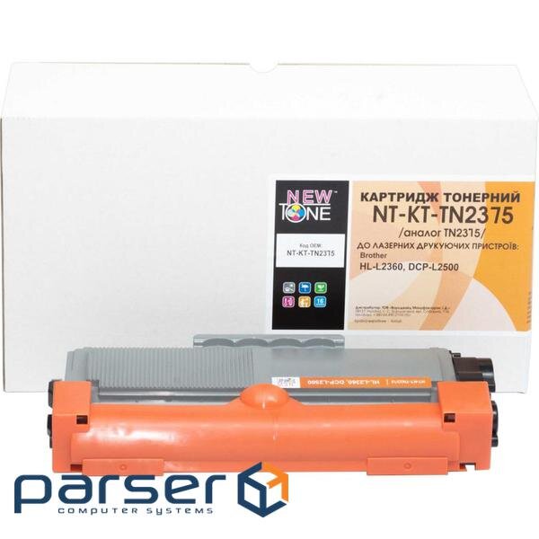 Тонер-картридж NewTone Brother HL-L2360, DCP-L2500 Black (NT-KT-TN2375)