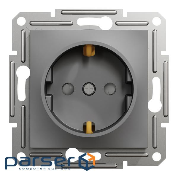 Розетка Schneider Electric ASFORA со штор. антрацит (EPH2900271)