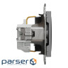 Розетка Schneider Electric ASFORA со штор. антрацит (EPH2900271)
