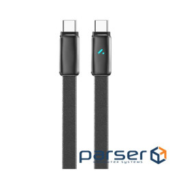 Дата кабель USB-C to USB-C 1.0m 5A 100W ultra-thin black ColorWay (CW-CBPDCC100-BK)