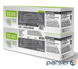 ColorWay cartridge for HP LJ P1005 (CB435AF/CB436A/CE285A)Can.712/725 DUAL PACK (CW-H435/436FM)