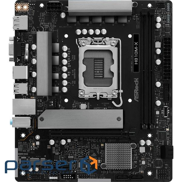 AsRock H810M-X (1851/H810, 2*DDR5, PCIex16, HDMI/DP/VGA, 4xSATA, M.2, 2.5Glan, 7.1ch, mATX)