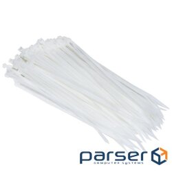 Стяжки для кабеля, 100 мм х 2,5 мм, 100 шт , White, Patron (PLA-2.5-100-WH)
