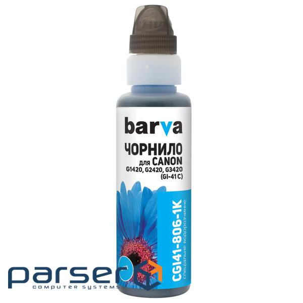 Чорнило Barva Canon GI-41 100 мл, cyan, флакон OneKey 1K (CGI41-806-1K)