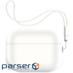Чохол ArmorStandard Silicone Case with straps для Apple Airpods Pro 2 White (ARM68618)